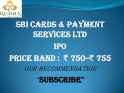 SBI CARDS & PAYMENT SERVICES LTD IPO "SUBSCRIBE" - Price Band : ' 750-' 755