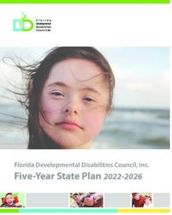 FIVE-YEAR STATE PLAN 2022-2026 - FLORIDA DEVELOPMENTAL DISABILITIES ...