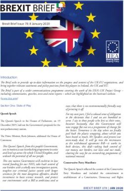 BREXIT BRIEF BREXIT - The Institute of International and European Affairs