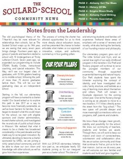 Notes from the Leadership - The Soulard School
