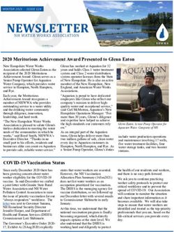 2020 Meritorious Achievement Award Presented to Glenn Eaton