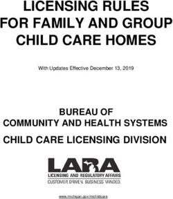 LICENSING RULES FOR FAMILY AND GROUP CHILD CARE HOMES - CHILD CARE LICENSING DIVISION - State of Michigan
