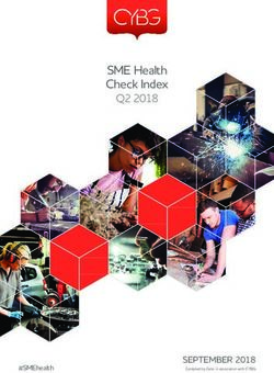 SME Health Check Index - Q2 2018 - SEPTEMBER 2018 - CYBG