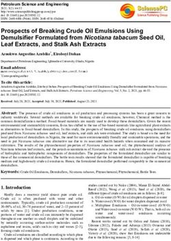 Prospects of Breaking Crude Oil Emulsions Using Demulsifier Formulated from Nicotiana tabacum Seed Oil, Leaf Extracts, and Stalk Ash Extracts