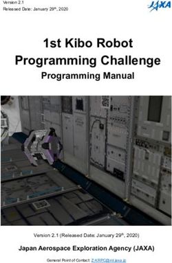 1st Kibo Robot Programming Challenge - Programming Manual - Japan Aerospace Exploration Agency (JAXA) - Kibo Robot Programming Challenge ...