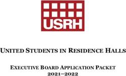 UNITED STUDENTS IN RESIDENCE HALLS - 2021-2022 EXECUTIVE BOARD APPLICATION PACKET