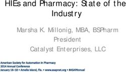 HIEs and Pharmacy: State of the Industry - Marsha K. Millonig, MBA, BSPharm President Catalyst Enterprises, LLC