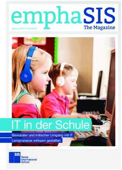 IT in der Schule Bewusster und kritischer Umgang mit IT Lernprozesse wirksam gestalten - SIS Swiss International School