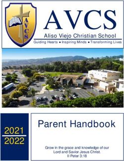 AVCS - Parent Handbook - Aliso Viejo Christian School