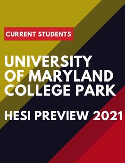 UNIVERSITY OF MARYLAND COLLEGE PARK - HESI PREVIEW 2021 - CURRENT STUDENTS - UMD ...