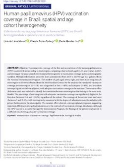 Human papillomavirus (HPV) vaccination coverage in Brazil: spatial and age cohort heterogeneity - Saúde Pública