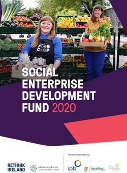 SOCIAL ENTERPRISE DEVELOPMENT FUND 2020 - Proudly Supported By: Rethink ...