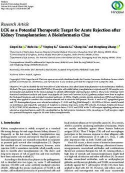 LCK as a Potential Therapeutic Target for Acute Rejection after Kidney Transplantation: A Bioinformatics Clue
