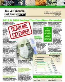 2019 & 2020 Federal Tax Deadlines Extended