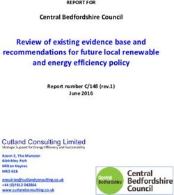 Review of existing evidence base and recommendations for future local renewable and energy efficiency policy - Central ...