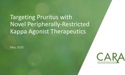 Targeting Pruritus with Novel Peripherally-Restricted Kappa Agonist Therapeutics - May 2020 - Cara Therapeutics