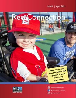 MARCH/APRIL 2021 REC CONNECTION KEEP SCROLLING