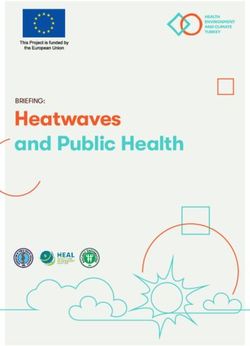 Heatwaves And Public Health - BRIEFING