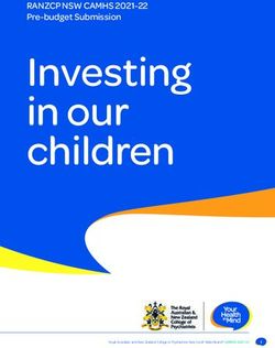Investing in our children - RANZCP NSW CAMHS 2021-22 Pre-budget Submission - RANZCP NSW CAMHS Pre-budget ...