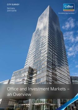 Office and Investment Markets - an Overview - CITY SURVEY Germany 2017/2018 - Colliers International