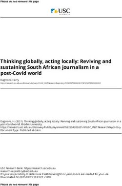 Thinking globally, acting locally: Reviving and sustaining South African journalism in a post-Covid world - USC Research Bank