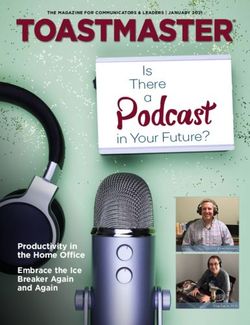 Podcast TOASTMASTER Is There in Your Future?