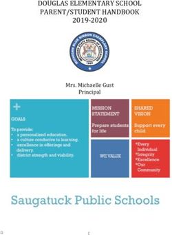 PARENT/STUDENT HANDBOOK - 2019-2020 Mrs. Michaelle Gust Principal