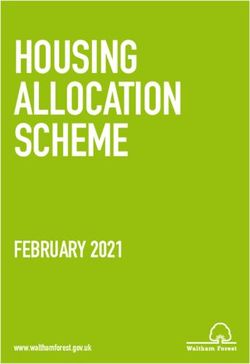HOUSING ALLOCATION SCHEME - FEBRUARY 2021 www.walthamforest.gov.uk - Waltham Forest