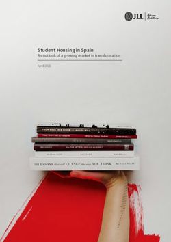 Student Housing in Spain - An outlook of a growing market in transformation April 2018 - JLL