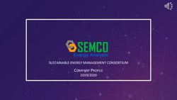SUSTAINABLE ENERGY MANAGEMENT CONSORTIUM COMPANY PROFILE 2019/2020 - semco