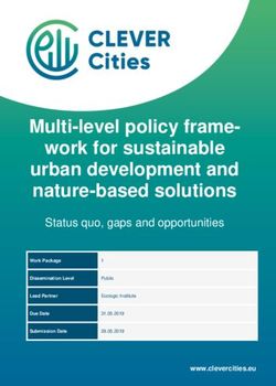 Multi-level policy framework for sustainable urban development and nature-based solutions