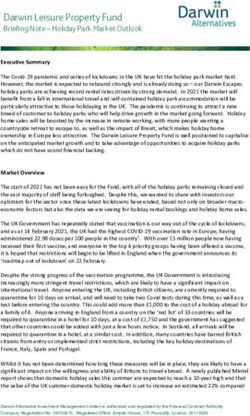 Darwin Leisure Property Fund - Briefing Note - Holiday Park Market Outlook - The International Stock ...