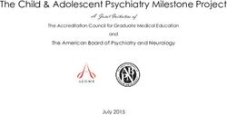 The Child & Adolescent Psychiatry Milestone Project - A Joint Initiative of The American Board of Psychiatry and Neurology - acgme