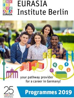 EURASIA Institute Berlin - Programmes 2019