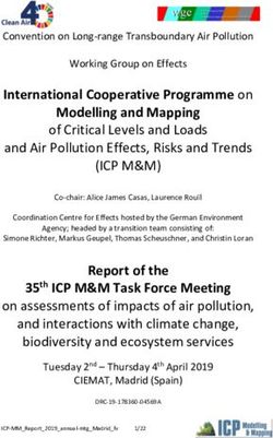 (ICP M&M) International Cooperative Programme on Modelling and Mapping of Critical Levels and Loads - Umweltbundesamt