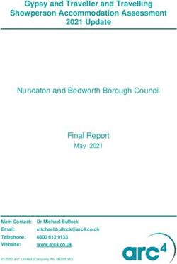 Gypsy and Traveller and Travelling Showperson Accommodation Assessment 2021 Update