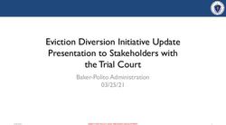 Eviction Diversion Initiative Update Presentation to Stakeholders with the Trial Court - Baker-Polito Administration 03/25/21 - Mass.gov