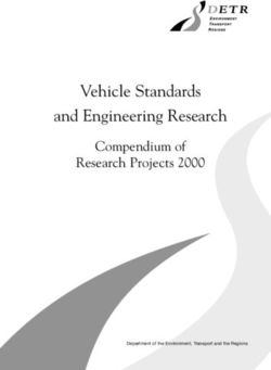 Vehicle Standards and Engineering Research - Compendium of Research Projects 2000 - UNECE