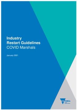 Industry Restart Guidelines COVID Marshals - January 2021 - coronavirus.vic ...