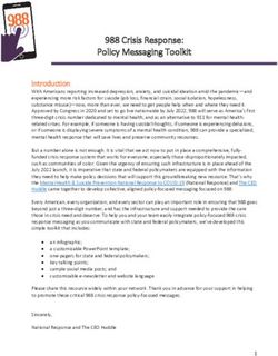 988 Crisis Response: Policy Messaging Toolkit