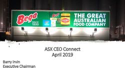 ASX CEO Connect April 2019 - Barry Irvin Executive Chairman