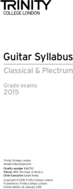 CLASSICAL GUITAR SYLLABUS - DOWLAND NUTTALL - Trinity College London