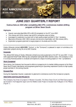 ASX ANNOUNCEMENT 22 July 2021