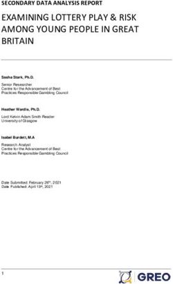 EXAMINING LOTTERY PLAY & RISK AMONG YOUNG PEOPLE IN GREAT BRITAIN - Greo