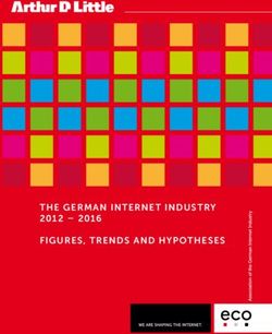 THE GERMAN INTERNET INDUSTRY 2012 - 2016 FIGURES, TRENDS AND HYPOTHESES