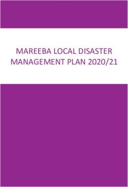 MAREEBA LOCAL DISASTER MANAGEMENT PLAN 2020/21