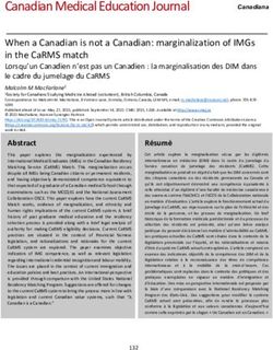 Canadian Medical Education Journal - Canadian ...