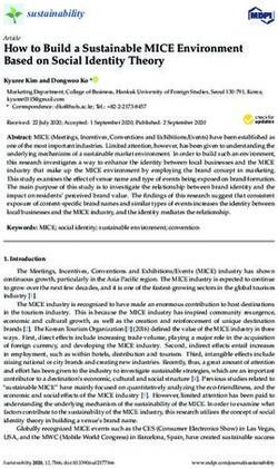 How to Build a Sustainable MICE Environment Based on Social Identity Theory - MDPI