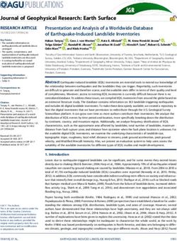 PUBLICATIONS Journal of Geophysical Research: Earth Surface