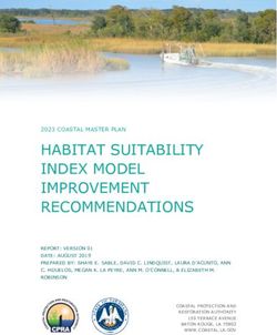 HABITAT SUITABILITY INDEX MODEL IMPROVEMENT RECOMMENDATIONS
